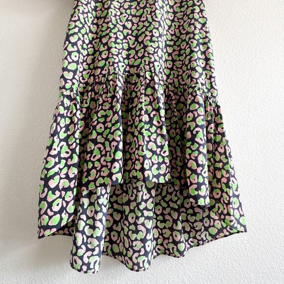 Tucker NYC Silk Drop Waist Laura Dress Animal Print Pockets Size Small - Picture 8 of 10